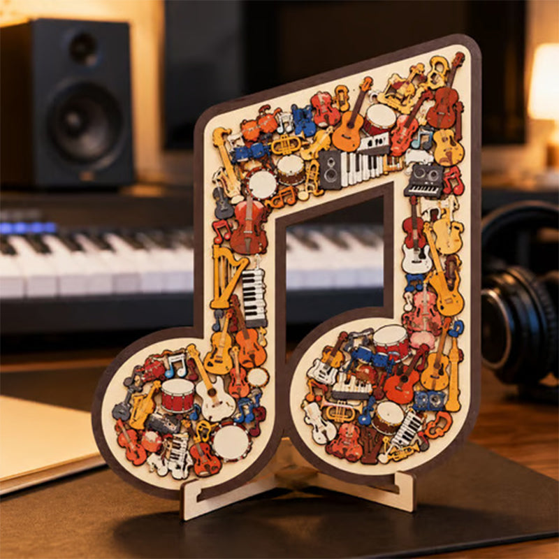 📢📢50 % Rabatt!!🥳 💞 50K+ VERKAUFT! ⚡🧩Holzpuzzle in Form einer Musiknote