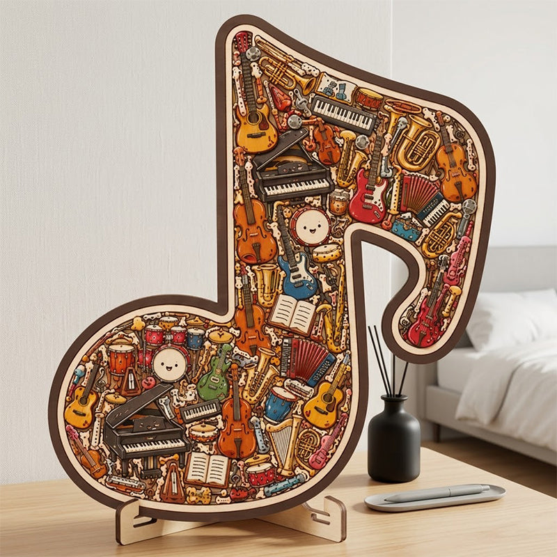 📢📢50 % Rabatt!!🥳 💞 50K+ VERKAUFT! ⚡🧩Holzpuzzle in Form einer Musiknote