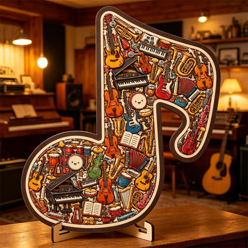 📢📢50 % Rabatt!!🥳 💞 50K+ VERKAUFT! ⚡🧩Holzpuzzle in Form einer Musiknote