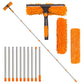 2-in-1 Window Squeegee with Long Extension Pole