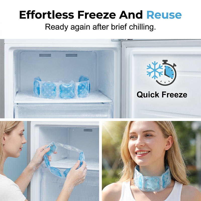 Instant Cooling Wearable Neck Tube
