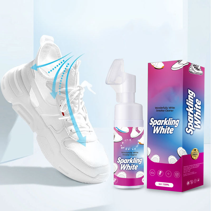 Wasserloser Schaum-Schuhreiniger mit Bürste