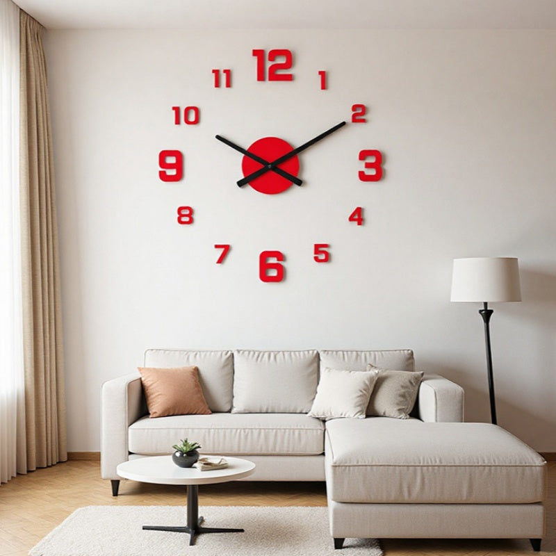 📢📢50 % Rabatt!!🥳💞 50K+ VERKAUFT! ⚡❤️3D-Wanduhr-Set aus selbstleuchtendem Acryl zur Selbstmontage