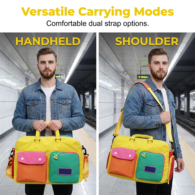 📢📢40 % Rabatt!! 🥳💞 50K+ VERKAUFT! ⚡🏆Lässige Reisetasche mit Farbblock-Design