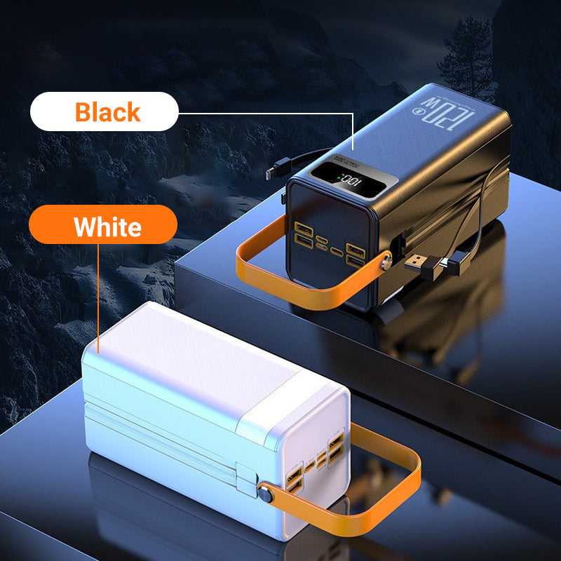 📢📢 50 % RABATT !! ⏰Tragbare Powerbank mit 120W Schnellladung und LED-Licht