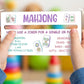 📏🀄 Mahjong-Linienleser mit Vergrößerung & Spielregeln – 4er-Set aus Holz für Anfänger & Profis