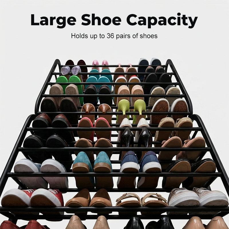 👟 JETZT 50 % RABATT! 🏆 Schuhregal für die Tür – 24 Fächer & werkzeuglose Montage – Passend für Standardtüren, bietet Platz für bis zu 24 Paar Schuhe – ideal für Eingangsbereich oder Kleiderschrank 🚪✨