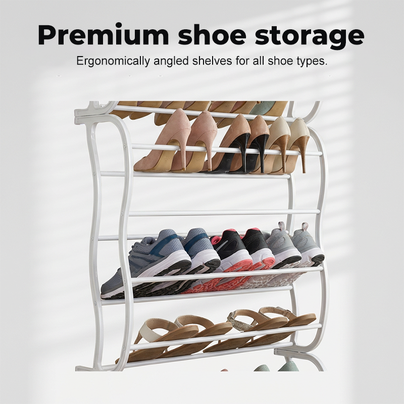 👟 JETZT 50 % RABATT! 🏆 Schuhregal für die Tür – 24 Fächer & werkzeuglose Montage – Passend für Standardtüren, bietet Platz für bis zu 24 Paar Schuhe – ideal für Eingangsbereich oder Kleiderschrank 🚪✨