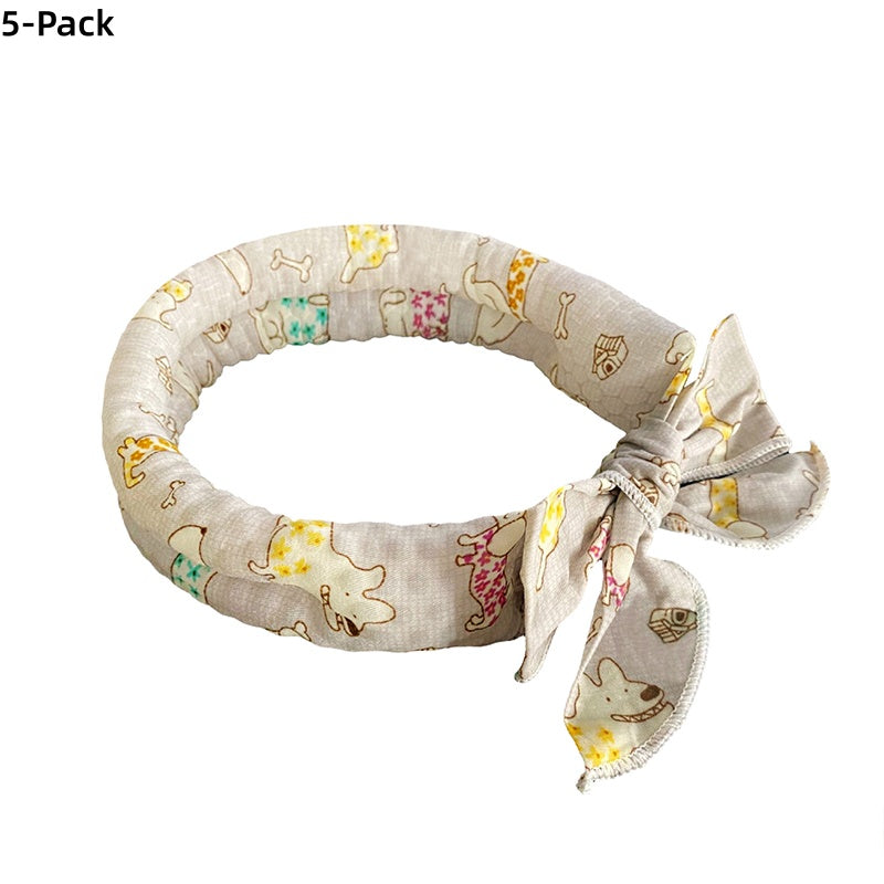 📢📢50 % RABATT!! ⏰🎂 Kühlender Sommer-Schal für Hunde & Katzen – niedliches Cartoon-Design, als Geburtstags-Accessoire & praktische Kühlhilfe an heißen Tagen 🐾❄️