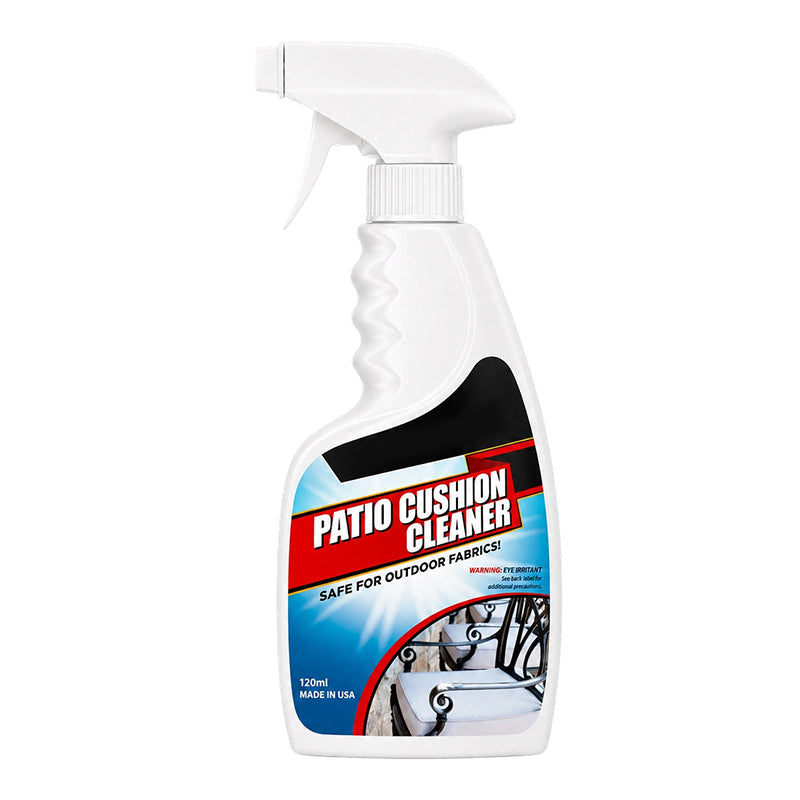 Reinigungsspray für Terrassenkissen zur Entfernung hartnäckiger Flecken und Auffrischung von Textilien