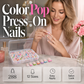 💅 288 bunte künstliche Fingernägel zum Aufkleben – kurze, eckige Spitzen & French Edge! ✨ In wenigen Minuten fertig – perfekt für schnelle Style-Wechsel. 📦 Praktische Aufbewahrungsbox – 3 kaufen und 10 % sparen! 🌈