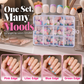 💅 288 bunte künstliche Fingernägel zum Aufkleben – kurze, eckige Spitzen & French Edge! ✨ In wenigen Minuten fertig – perfekt für schnelle Style-Wechsel. 📦 Praktische Aufbewahrungsbox – 3 kaufen und 10 % sparen! 🌈