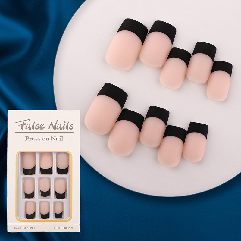 💅 288 bunte künstliche Fingernägel zum Aufkleben – kurze, eckige Spitzen & French Edge! ✨ In wenigen Minuten fertig – perfekt für schnelle Style-Wechsel. 📦 Praktische Aufbewahrungsbox – 3 kaufen und 10 % sparen! 🌈