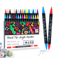 🎨 50% RABATT! ⏳🖌️Schnelltrocknendes Acrylmarker-Set mit zwei Spitzen✨