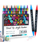 🎨 50% RABATT! ⏳🖌️Schnelltrocknendes Acrylmarker-Set mit zwei Spitzen✨