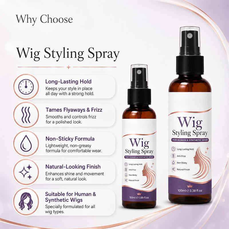 🧴💇‍♀️Langanhaltendes Anti-Frizz-Perückenstylingspray