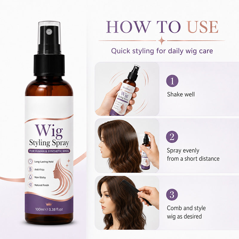 🧴💇‍♀️Langanhaltendes Anti-Frizz-Perückenstylingspray