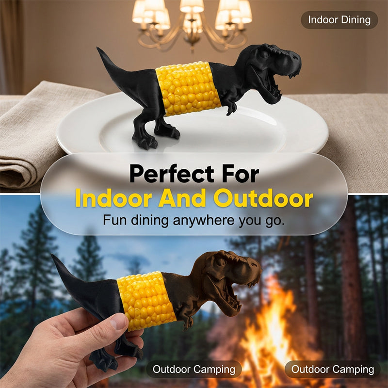 Fun Dining Dinosaur Corn Cob Holders