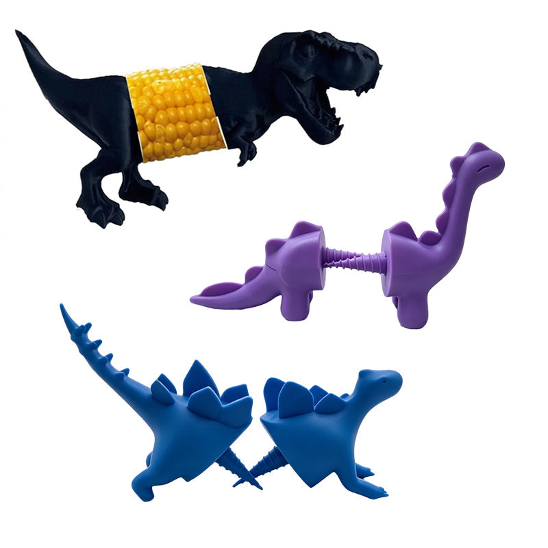 Fun Dining Dinosaur Corn Cob Holders