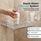 📢📢50 % Rabatt!! ⏰⚡Selbstklebendes Eckregal für die Dusche ohne Bohren, platzsparende Aufbewahrung für Badezimmer🚿🧴