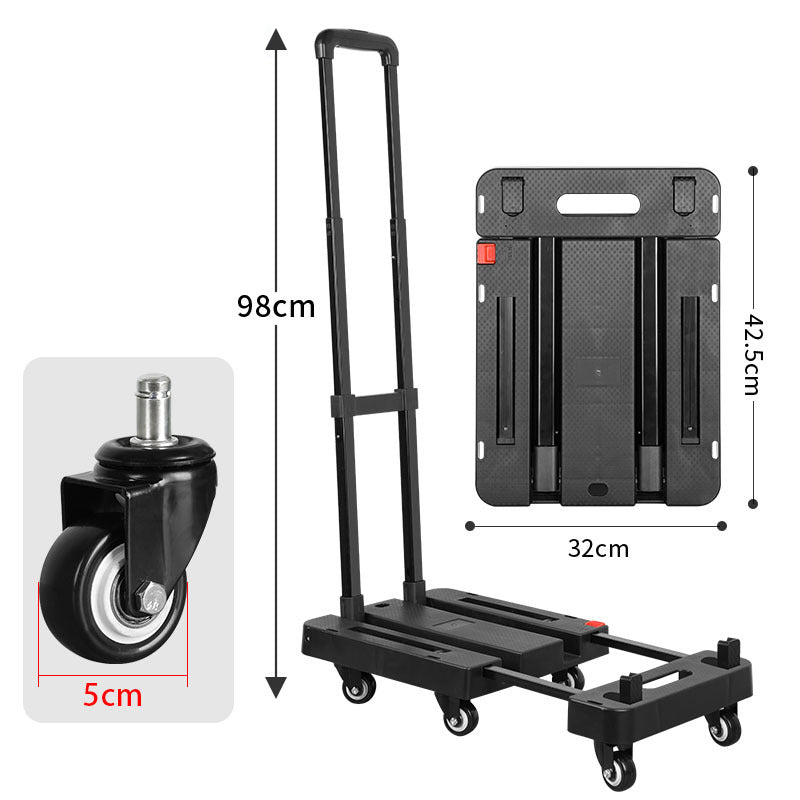⏳🔥 NUR KURZE ZEIT 50% RABATT! 📦 Faltbarer leiser Handwagen