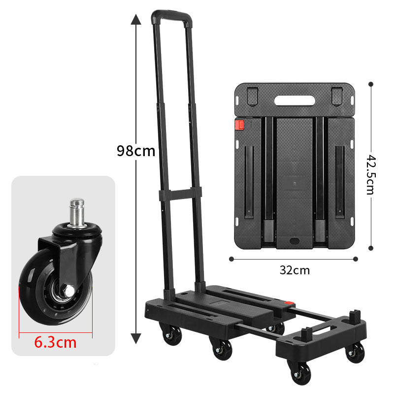 ⏳🔥 NUR KURZE ZEIT 50% RABATT! 📦 Faltbarer leiser Handwagen