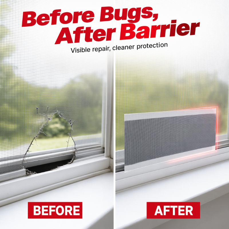 🛠️ 50 % RABATT! Multifunktionales Netzreparaturband – 5–10 m Rolle für Fenster, Fliegengitter & Käfige! ✨ Stark haftend – wasserdicht & strapazierfähig. 🧷 Auf die gewünschte Größe zuschneiden