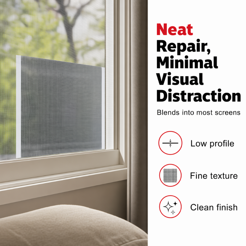🛠️ 50 % RABATT! Multifunktionales Netzreparaturband – 5–10 m Rolle für Fenster, Fliegengitter & Käfige! ✨ Stark haftend – wasserdicht & strapazierfähig. 🧷 Auf die gewünschte Größe zuschneiden