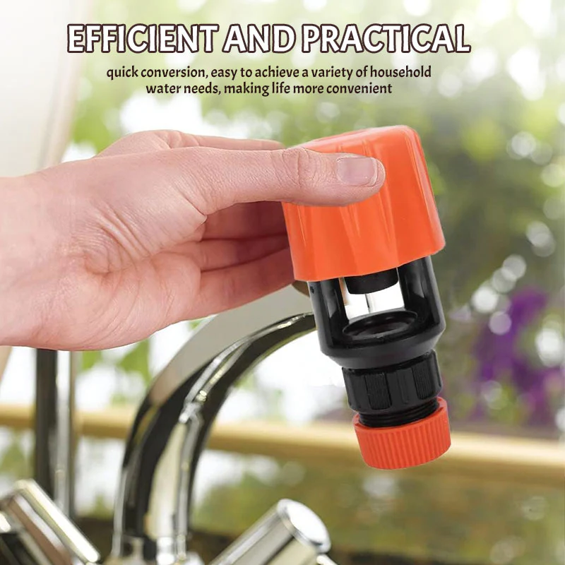 ❄️Sommerfrische 50 % Rabatt!🔧Universal-Wasserhahnadapter für Gartenschlauch – Werkzeugloser Schnellanschluss für Küchenarmatur, Balkon, Garten & Reinigung