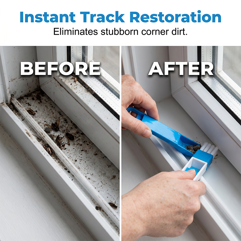 📢📢50 % Rabatt!! ✨🧹2-in-1-Reinigungsbürste für Fensterrillen