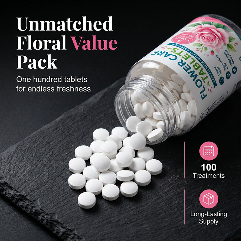 🌸Flower Preservation Water Purifier Tablets💐 One tablet—keeps bouquets vibrant & vase water crystal-clear