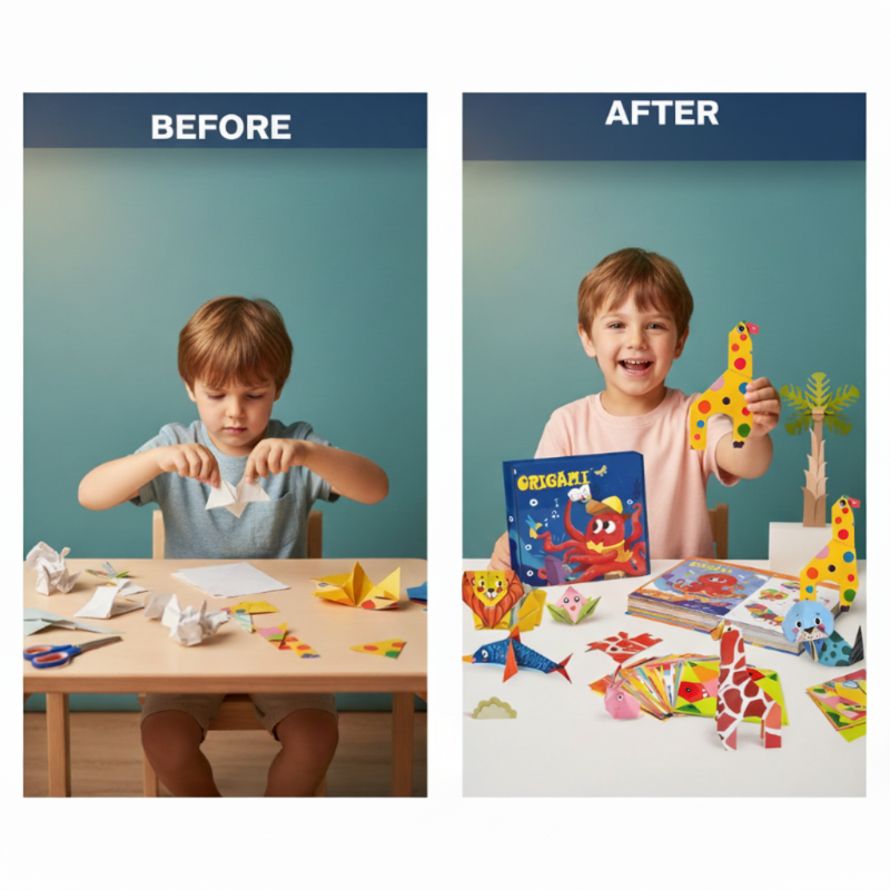 Origami-Bastelprojekt für Kinder – Lernprojekt zum Selbermachen