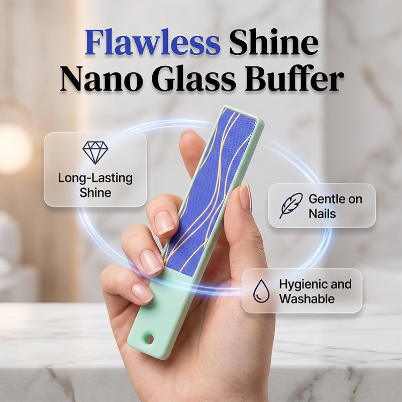 📢📢 50 % Rabatt!! 🥳💞 2 Stück tragbarer Nano-Glasnagelpuffer ✨💅