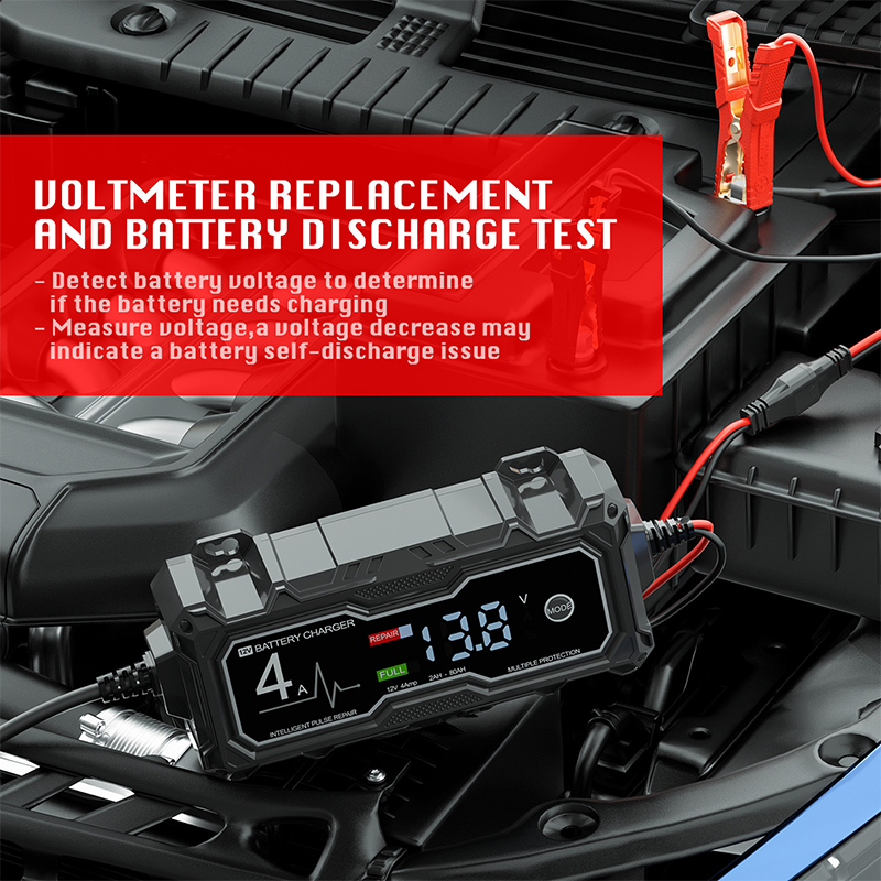 🔋⚡ Intelligentes Batterieladegerät & Erhalter – 12V, 4A, für Blei-Säure-Batterien, jetzt −50%
