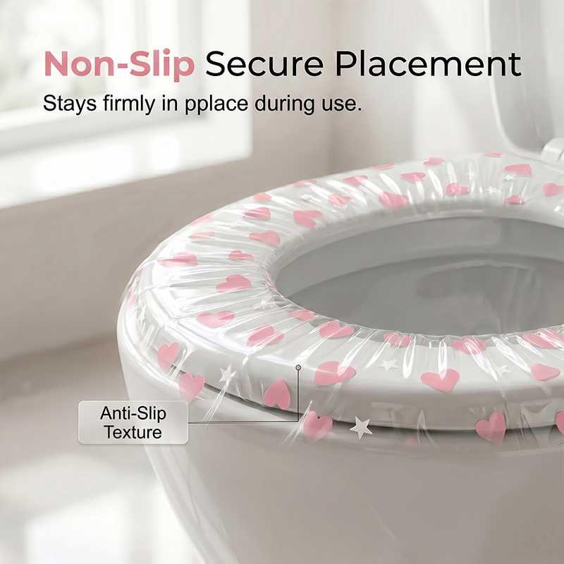 🚽🛡️ Disposable toilet seat cover – waterproof, universal fit, travel-friendly!