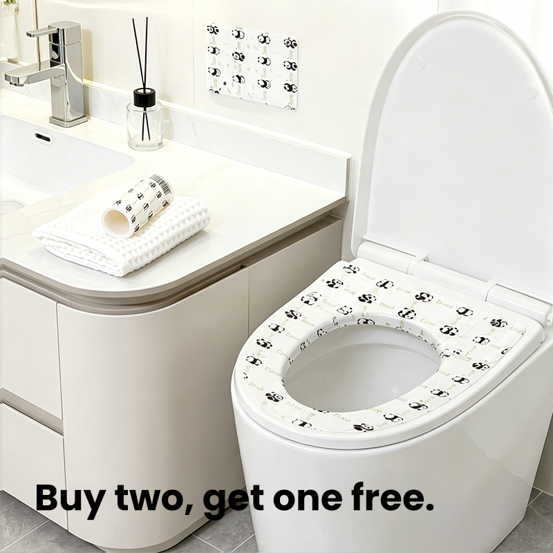 🚽🛡️ Disposable toilet seat cover – waterproof, universal fit, travel-friendly!
