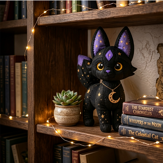 🤩2026 NEU EINGETROFFEN🔥Nähset für Anfänger: Mystische Patchwork-Tiere 🌙 – DIY-Plüsch-Bastelset mit Sternenstoff & Mondanhänger 🧵✨