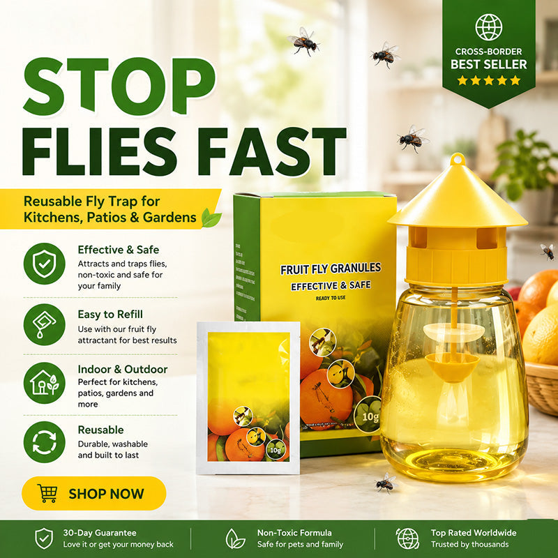 ⏳💥 Nur noch 3 Stunden – 7,99 €!! 🔥 Hängende Fliegenfalle für drinnen und draußen
