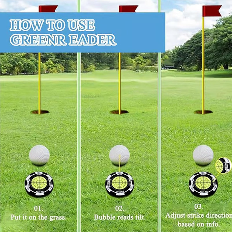 📢📢50 % Rabatt!! ⏰ Präzisions-Golfgrün-Nivelliergerät & Ballmarker⛳