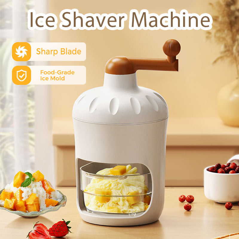 ❄️Summer cool-down deal: just £10.99!!⚡50K+ SOLD!❄️Manual Ice Shaver Machine with Ice Mold