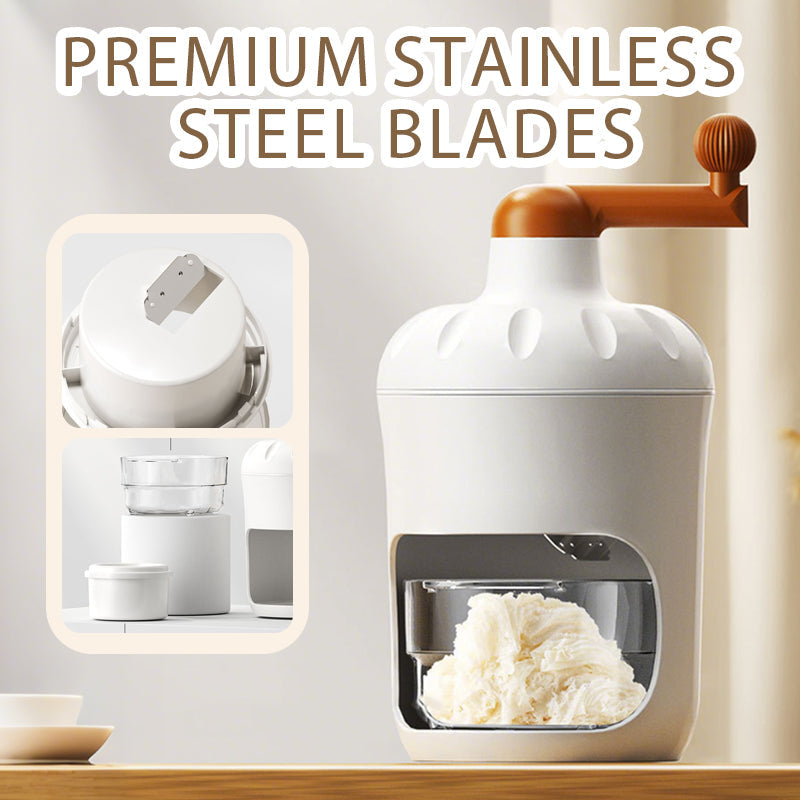 ❄️Summer cool-down deal: just £10.99!!⚡50K+ SOLD!❄️Manual Ice Shaver Machine with Ice Mold