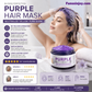 🏆 Letzter Tag zum Sonderpreis von nur 9 €!✨Feuchtigkeitsspendende, violette Haarmaske mit langanhaltendem Duft, Anti-Gelbstich-Intensivpflege für blondiertes Haar