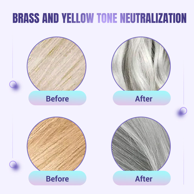 🏆 Letzter Tag zum Sonderpreis von nur 9 €!✨Feuchtigkeitsspendende, violette Haarmaske mit langanhaltendem Duft, Anti-Gelbstich-Intensivpflege für blondiertes Haar