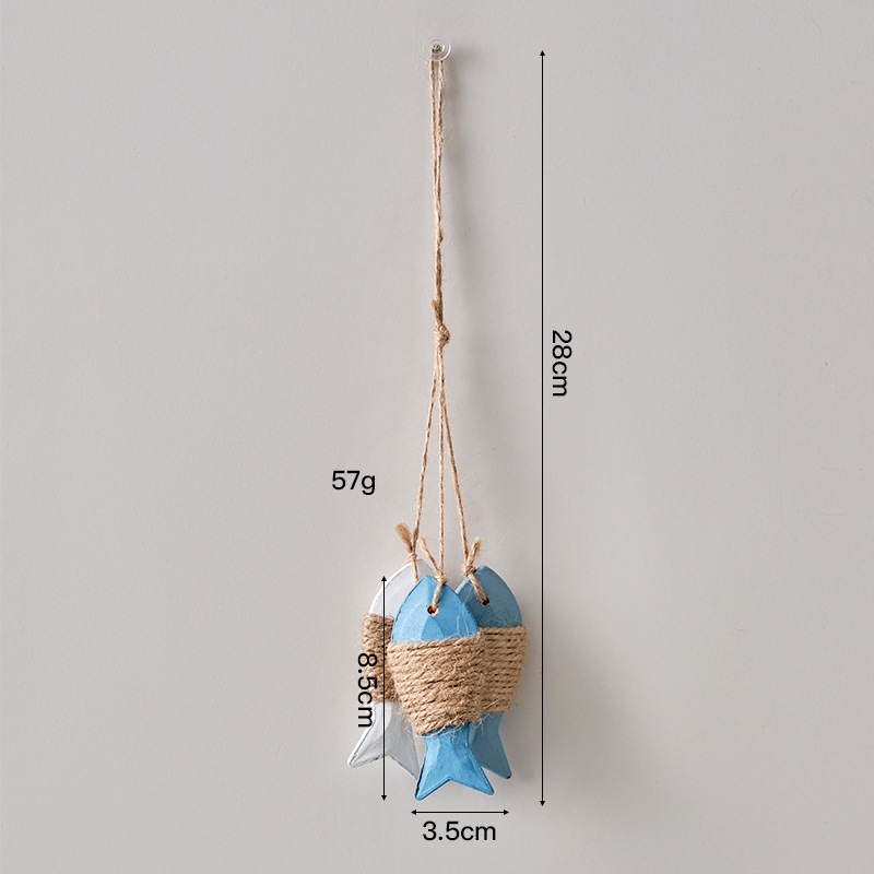 🌊 Rustikales Holz-Marine-Anhänger-Deko zum Aufhängen