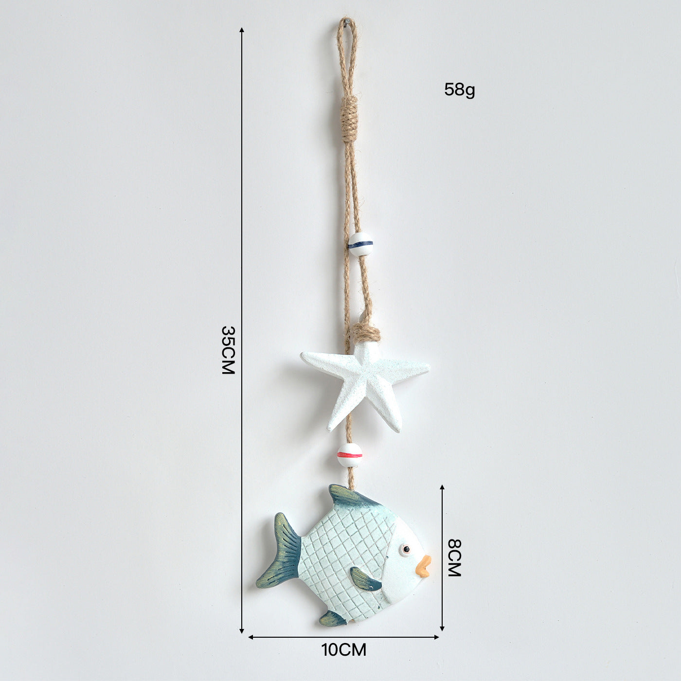 🌊 Rustikales Holz-Marine-Anhänger-Deko zum Aufhängen