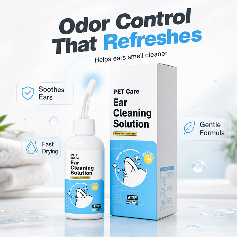 🔥🎁 1+1 GRATIS!!🐾🌿Kräuter-Ohrenspülung (für Hunde und Katzen, gegen Milben, desodorierend)