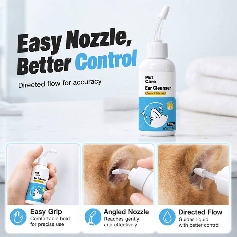 🔥🎁 1+1 GRATIS!!🐾🌿Kräuter-Ohrenspülung (für Hunde und Katzen, gegen Milben, desodorierend)