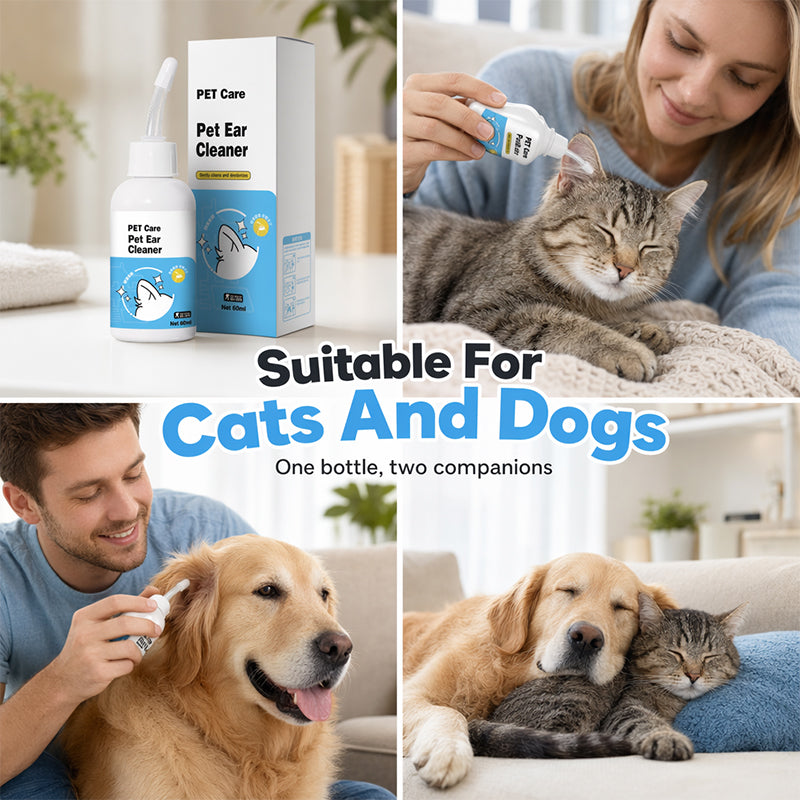 🔥🎁 1+1 GRATIS!!🐾🌿Kräuter-Ohrenspülung (für Hunde und Katzen, gegen Milben, desodorierend)