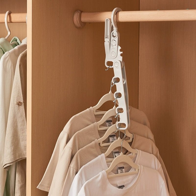 ⏳💥 Nur noch 3 Stunden – 3,49 €!! 🔥🧥 Faltbarer Kleiderbügel – 5 Haken, platzsparend, ideal für Reisen!