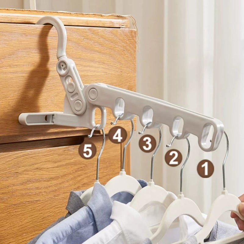⏳💥 Nur noch 3 Stunden – 3,49 €!! 🔥🧥 Faltbarer Kleiderbügel – 5 Haken, platzsparend, ideal für Reisen!